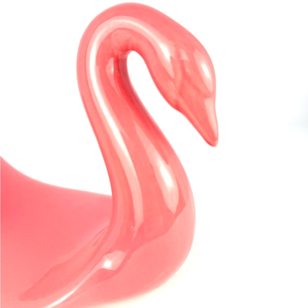 Vintage 1986 Mauve Pink Ceramic Swan Decor Hand Towel Holder. Romance Sweetness - Picture 2 of 12